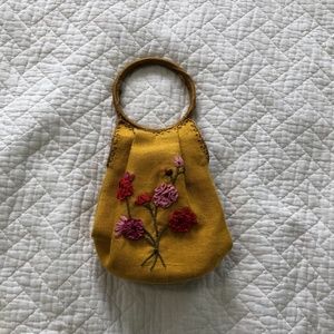 Tote Le Monde Handmade Small Embroidered Handbag